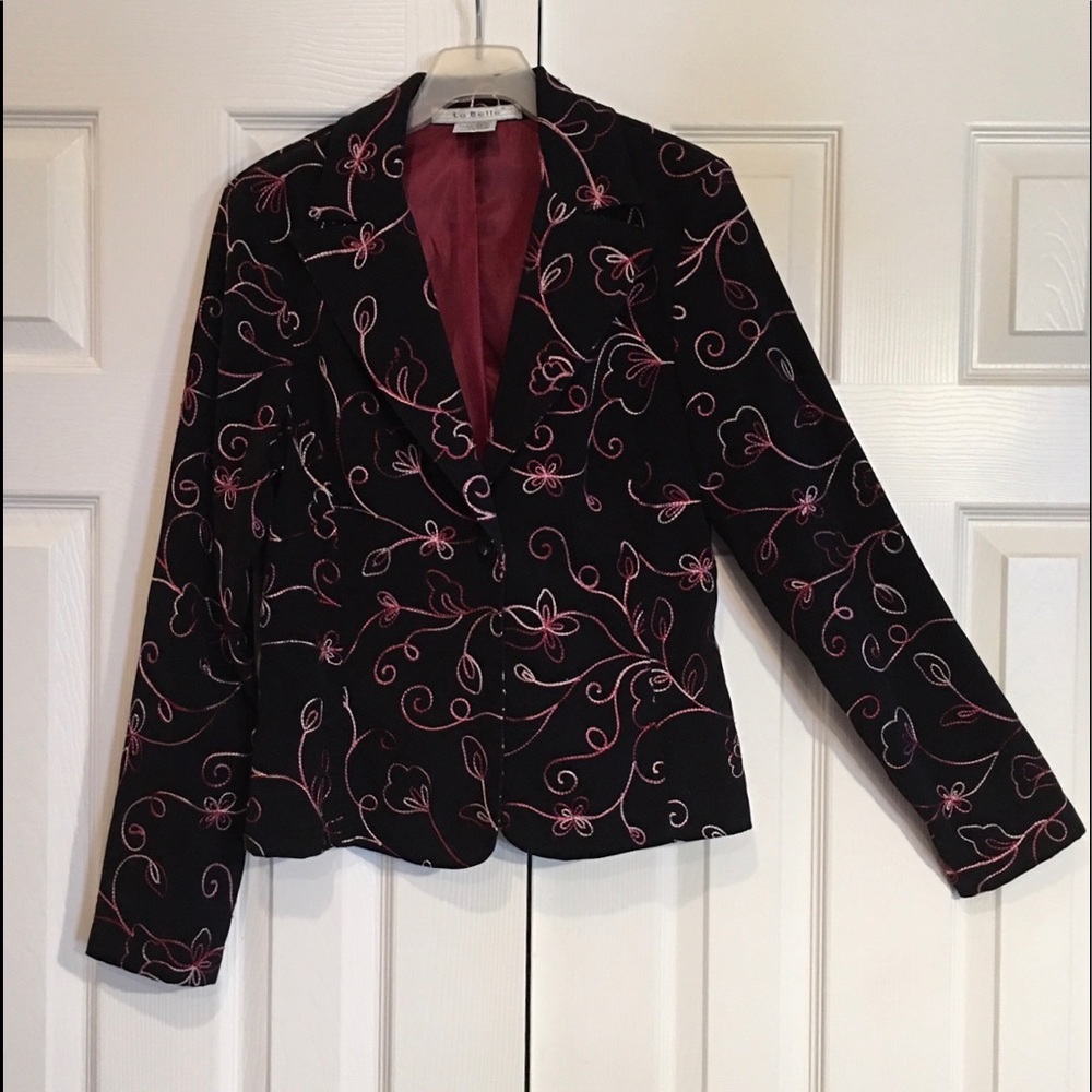 LaBelle embroidered Jacket size 9  - OBO